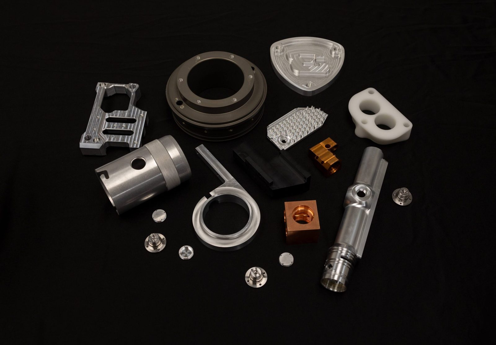 Precision machined components produced by Mountain CNC